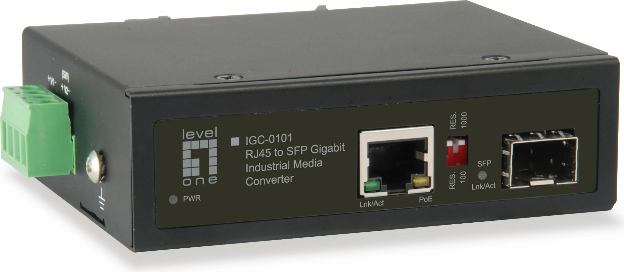 Industrijski konverter iz RJ45 v SFP, Level One IGC-0101, Gigabit