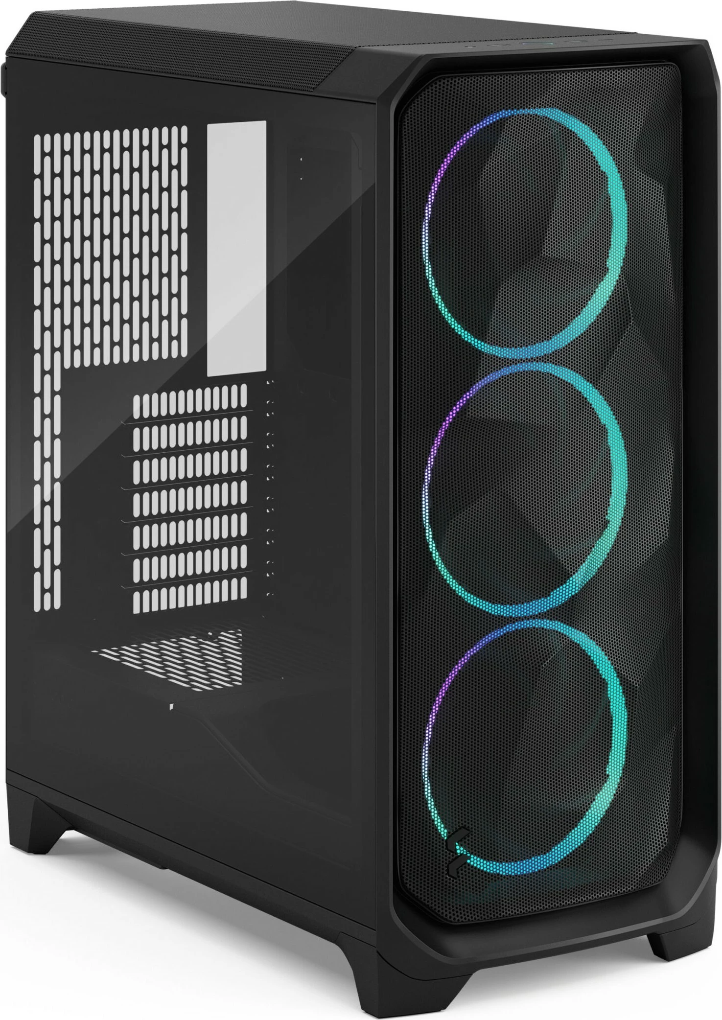 Računalniško ohišje Fractal Design Meshify 3, RGB, kaljeno steklo, črno