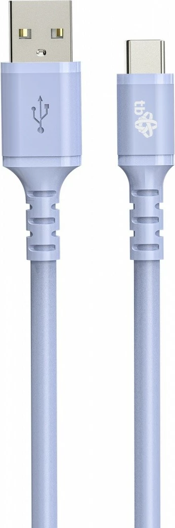 Silikonski kabel USB na USB Type-C, 1 m, vijoličen, TB