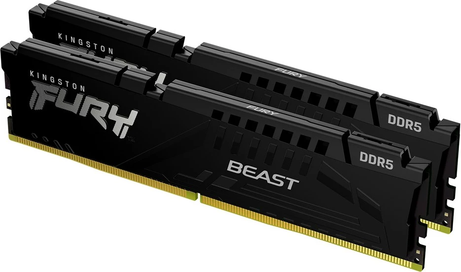 RAM pomnilnik Kingston Fury Beast DDR5 2x16GB 5200 MHz CL40, črn