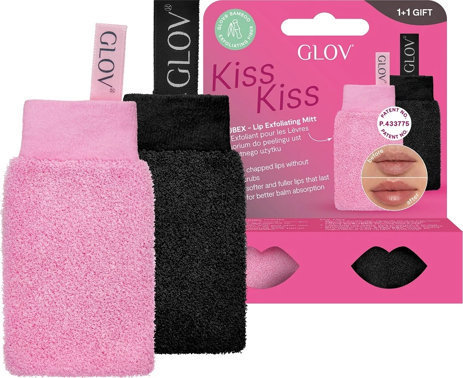 Set za piling ustnic Kiss&Kiss, 2 kosa