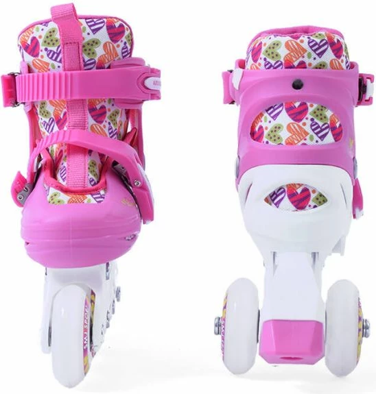 Otroški rolarji SMJ, beli in roza