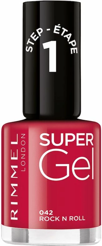 Lak za nohte Super Gel 042 Rock N Roll Rimmel, za ženske, 12 ml