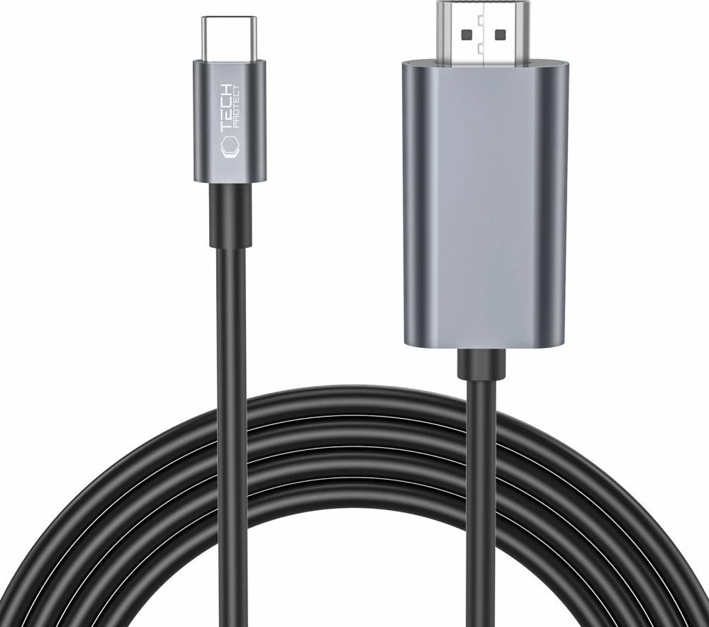 Kabel USB-C v HDMI, Tech-Protect UltraBoost, 4K 60Hz, 2 m, črn