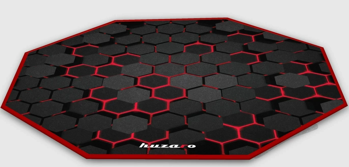 Tapison za stol za igranje HZ-FLOORMAT 2.0 Huzaro, 1200x1200 mm, črn