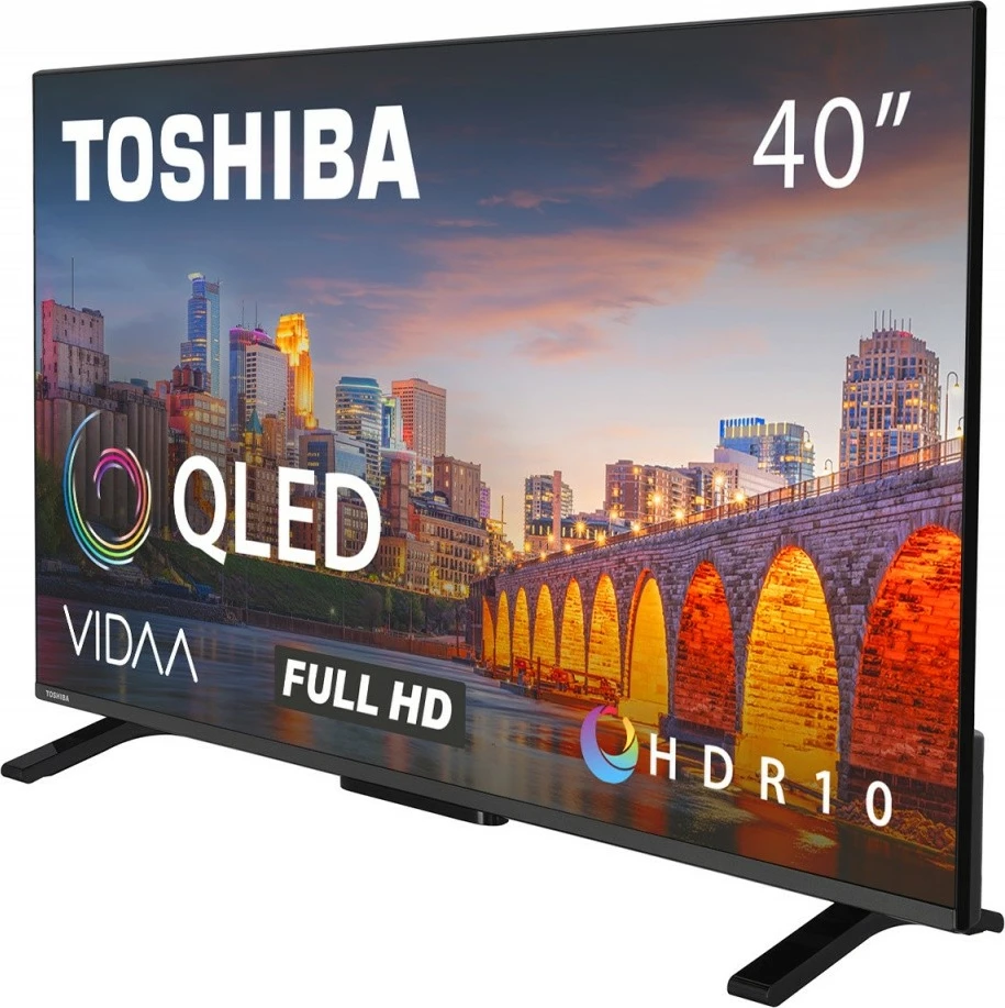 Televizor QLED 40-palčni, Full HD, Smart TV, črn Toshiba 40QV2F63DG