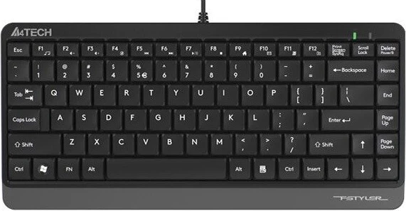 Mini tipkovnica A4tech FSTYLER FK11, siva