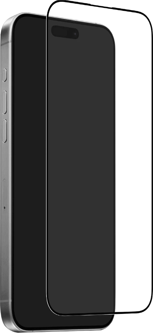 Kaljeno steklo Puro Frame za iPhone 17 z aplikatorjem, črno
