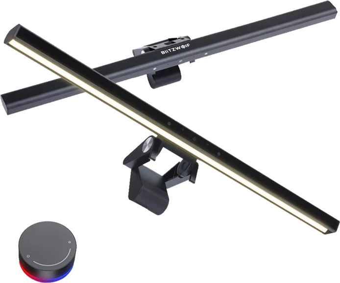 Luča za monitor BlitzWolf BW-CML6, LED + RGB, upravljanje na dotik in daljinski, črna