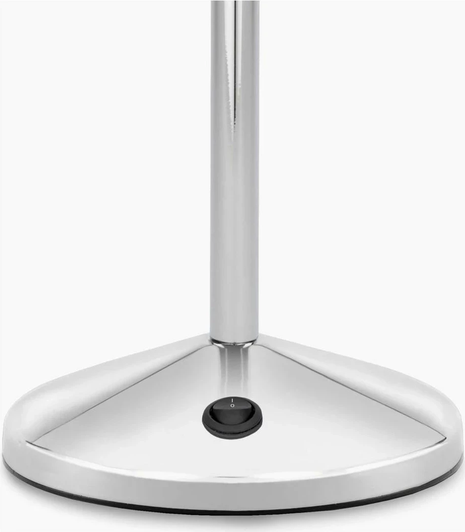 Dvostranski povečevalni kozmetični ogledalo 10x, BaByliss 9436E, srebrne barve