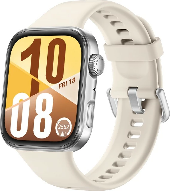 Pametna ura Huawei Watch Fit 4 Seiya-B19F, 1,82", 400 mAh, bel trak iz fluoroelastomera