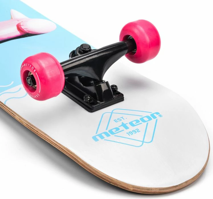Skateboard, uniseks, Meteor, Flamingo
