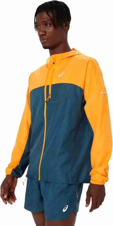 Jakna za tek za moške Asics, rumeno-modra