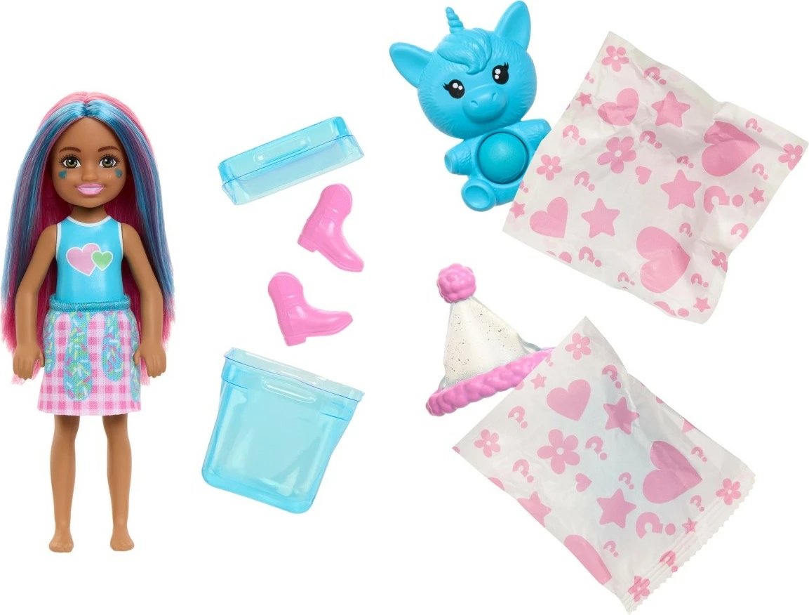 Lutka Pop Reveal Chelsea z dodatki, Barbie, Mattel JCN89, za deklice, večbarvna