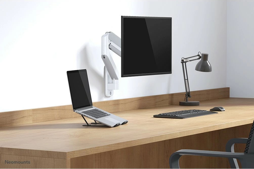 Adapter za steno za nosilec zaslona Neomounts AWL75-450WH, alumin, bel