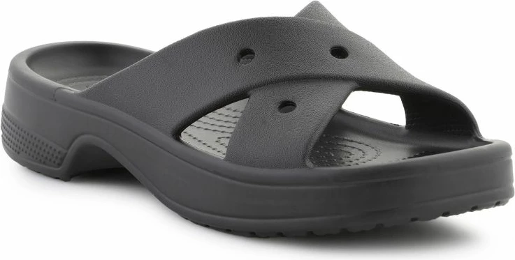 Sandali z izrazitvi trakovi, Crocs, ženski, črni