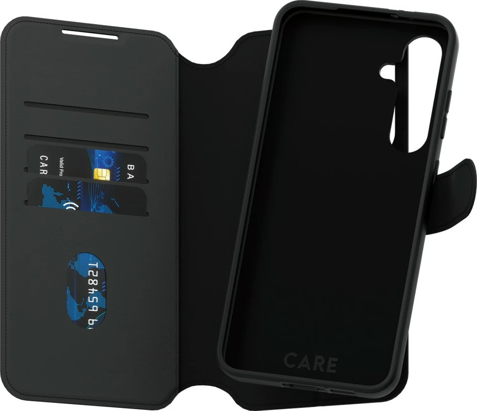 Zaščitni ovitek PanzerGlass CARE Feature Wallet Case za Samsung A35 5G, črn