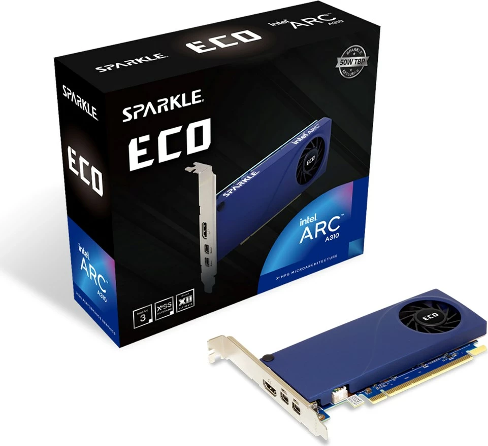 Grafična kartica SPARKLE SA310C-4G A310 ECO, 4GB GDDR6, vijolična