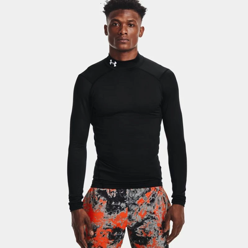 Dolga majica za moške Under Armour, črna