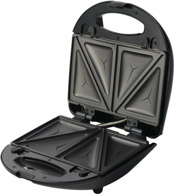 Toster 3-v-1 s ploščami za sendviče, vaflje in žar, 750 W, črn/nerjaveče jeklo Blaupunkt SMS611