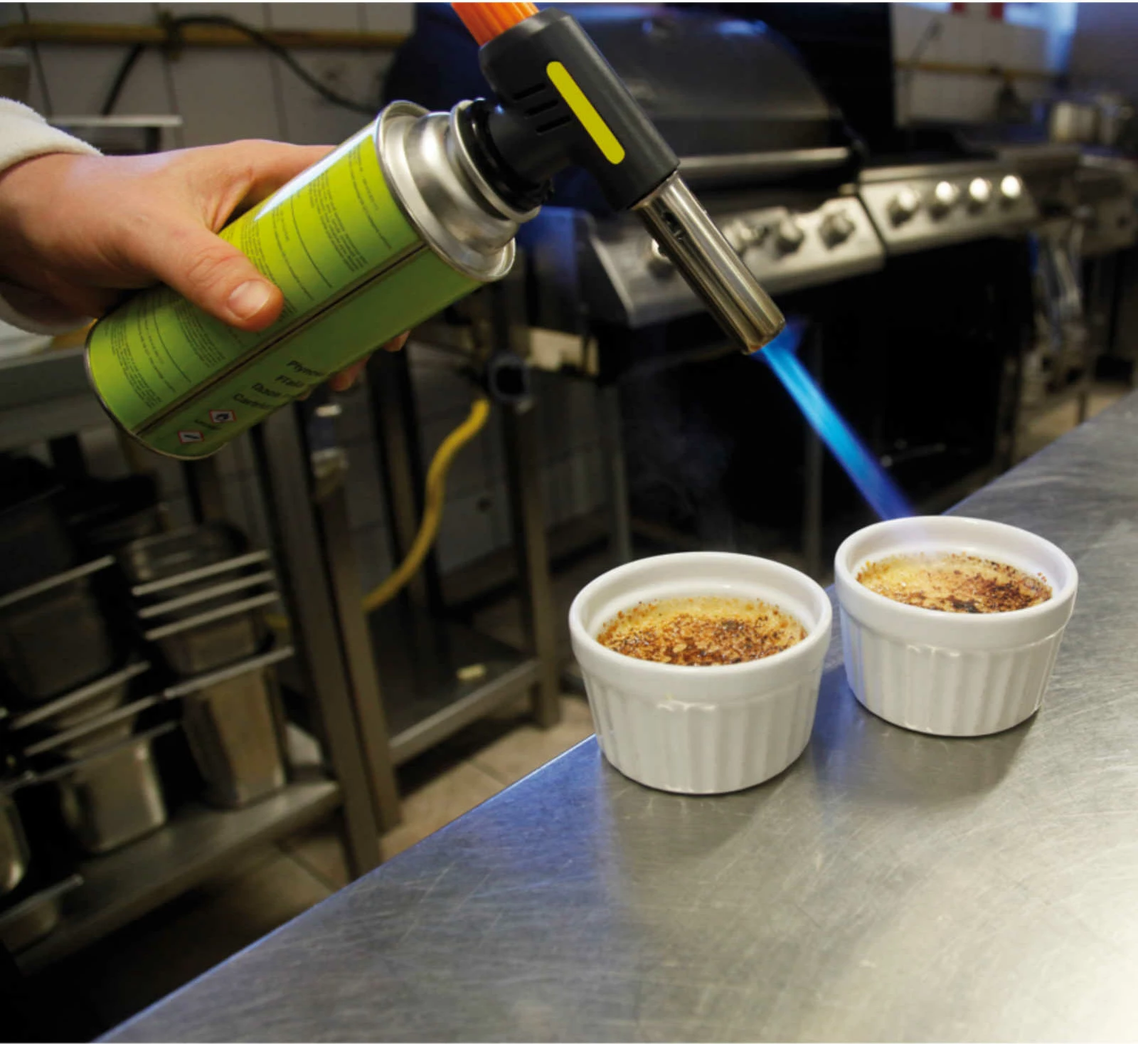 Kuhinjski plinski gorilnik za creme brulée Meva KP01006, 1 kW, brez kartuše