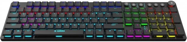 Brezžična tipkovnica RF iBox AURORA K-6 + Bluetooth QWERTY, črna