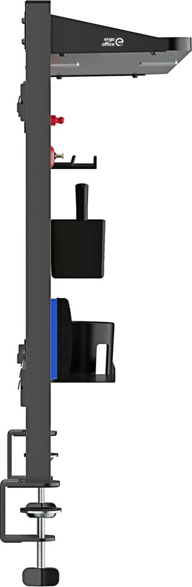 Delilec mize z organizatorjem Ergo Office ER-300B, jeklo, črn