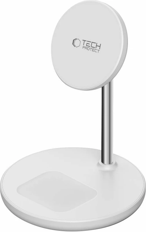 Polnilna postaja 2-v-1 za MagSafe Tech-Protect QI15W-A39, črna