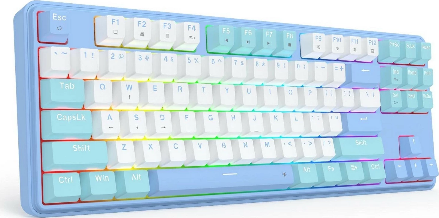 Mekanična igralna tipkovnica Redragon K707WBB-RGB StarBlade, RGB, bela
