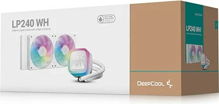 Vodno hlajenje all-in-one za procesor DeepCool LP240, 2x12 cm, LED, belo