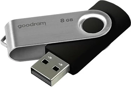 USB ključek Goodram UTS2, 8 GB, črn, srebrn