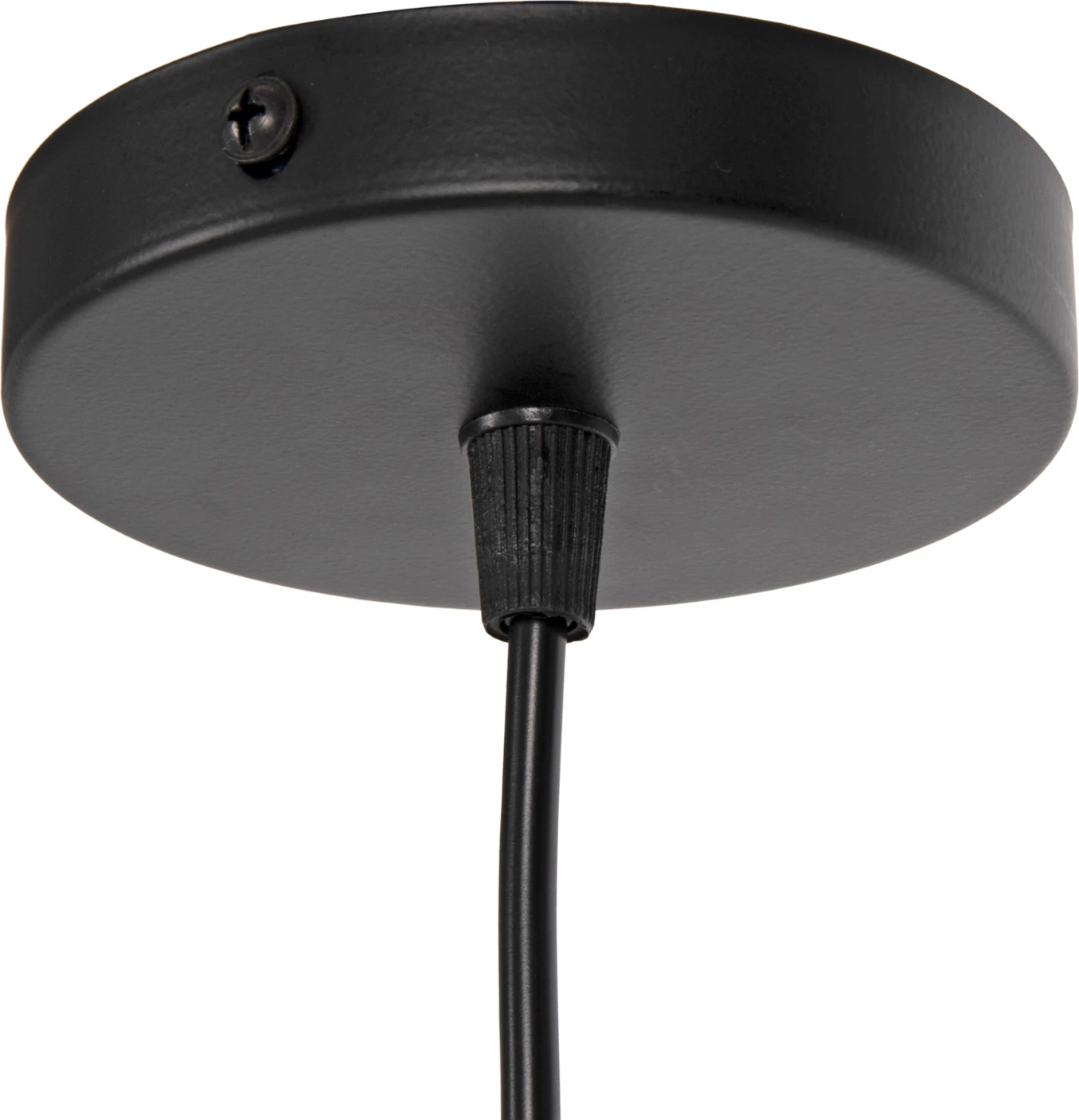 Stropna viseča svetilka FH4131 črna kovinska kapica 16x16x124H cm