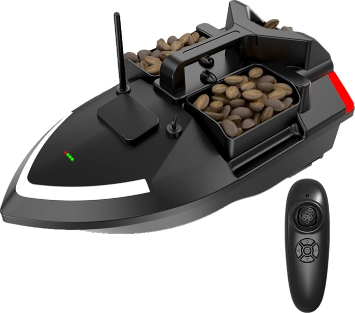 Barka za vabo Flytec V801 7,4V 5200 mAh, 3 komore, 2 kg, 500 m, 2.4 GHz, črna