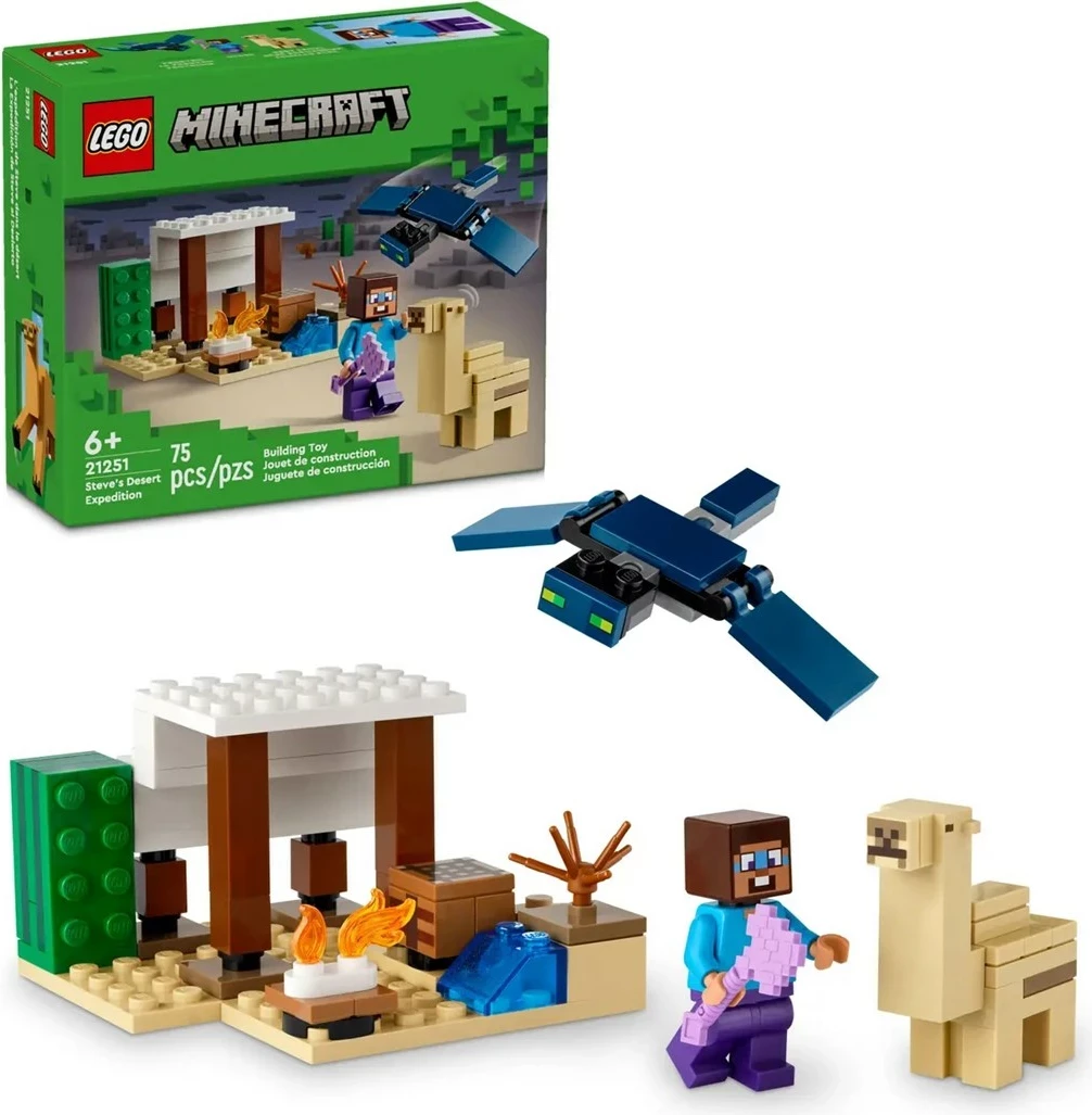 Set z naslovom Pustolovščina v puščavi Stevea LEGO Minecraft 21251