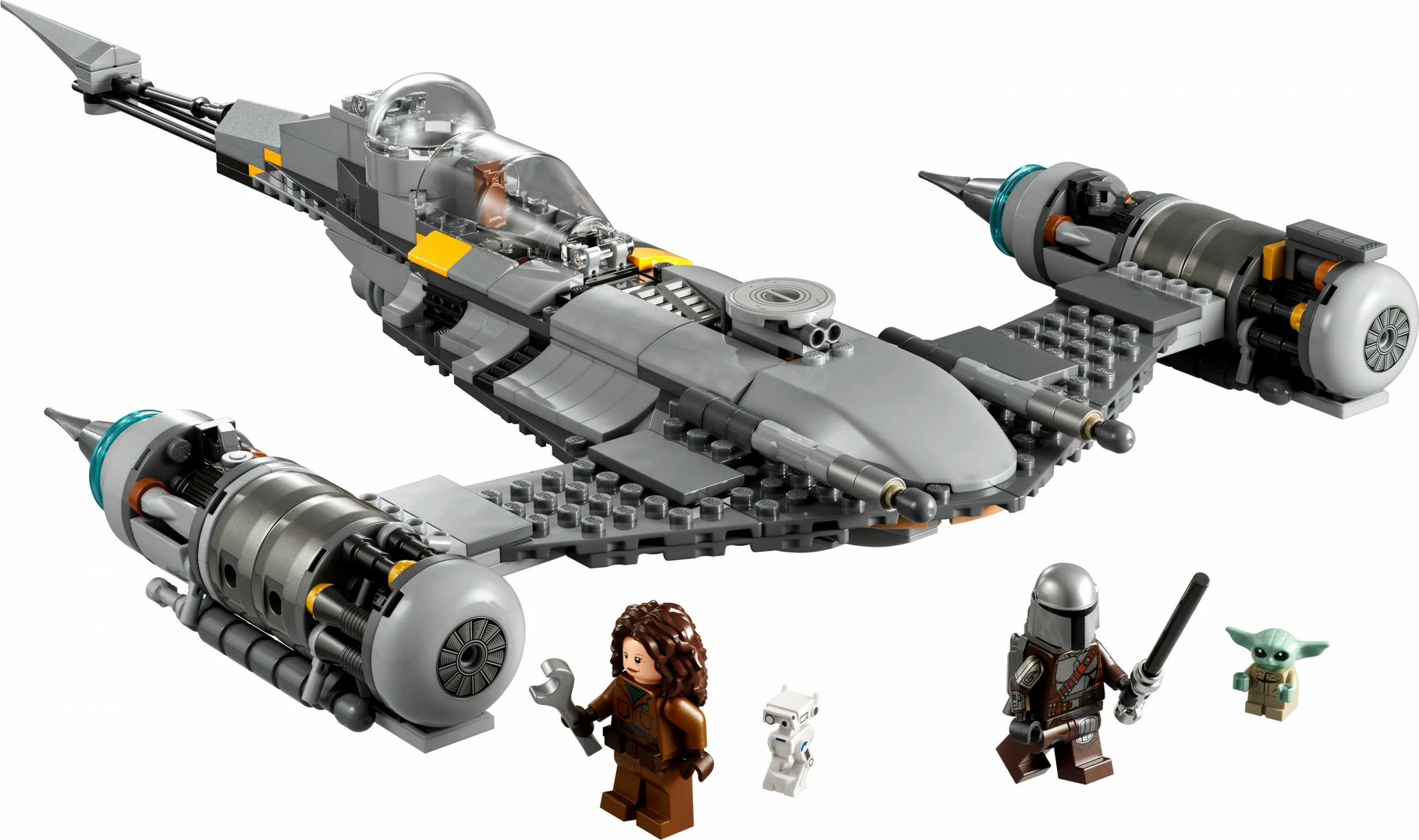 Set gradnje Star Wars N-1 Starfighter iz serije The Mandalorian, 412 kosov, plastika, večbarven