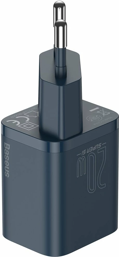 Hitri polnilec 20 W Baseus Super Si Quick Charger 1C, s kablom USB‑C na Lightning 1 m, moder