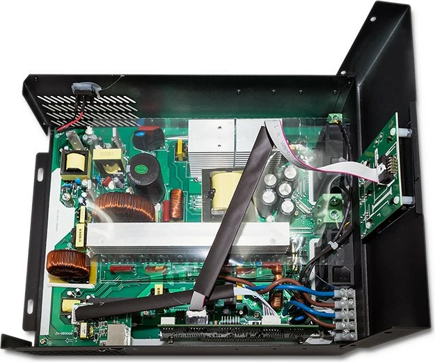 Hibridni solarni inverter Qoltec 53876, 2,4 kW, MPPT 80A, sinus, črno/bel