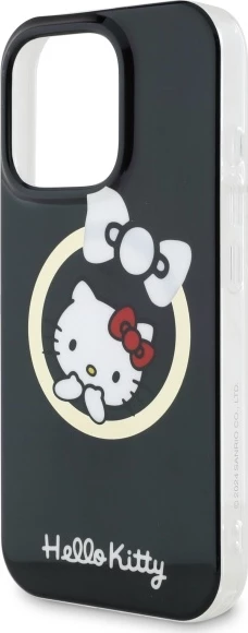 Ovitek za telefon IML Fun bow, Hello Kitty, MagSafe za iPhone 16 Pro Max, črn