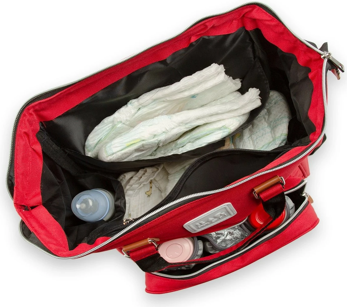 Torba za plenice Zoozie Bags, rdeča, 5163 - 62881