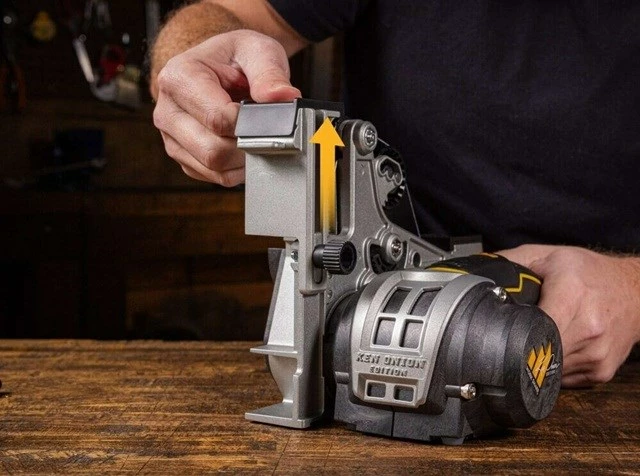 Električen mlinček za nože WORK SHARP MK.2 Elite, 09DX077, 230 V, rumen