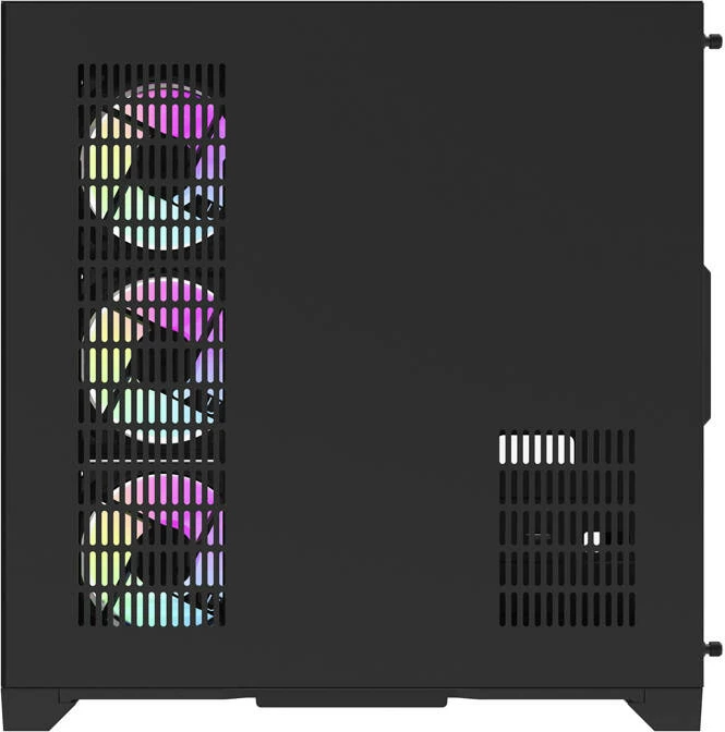 Računalniško ohišje z 7 aRGB ventilatorji, Darkflash FT418 PRO, Midi Tower, črno