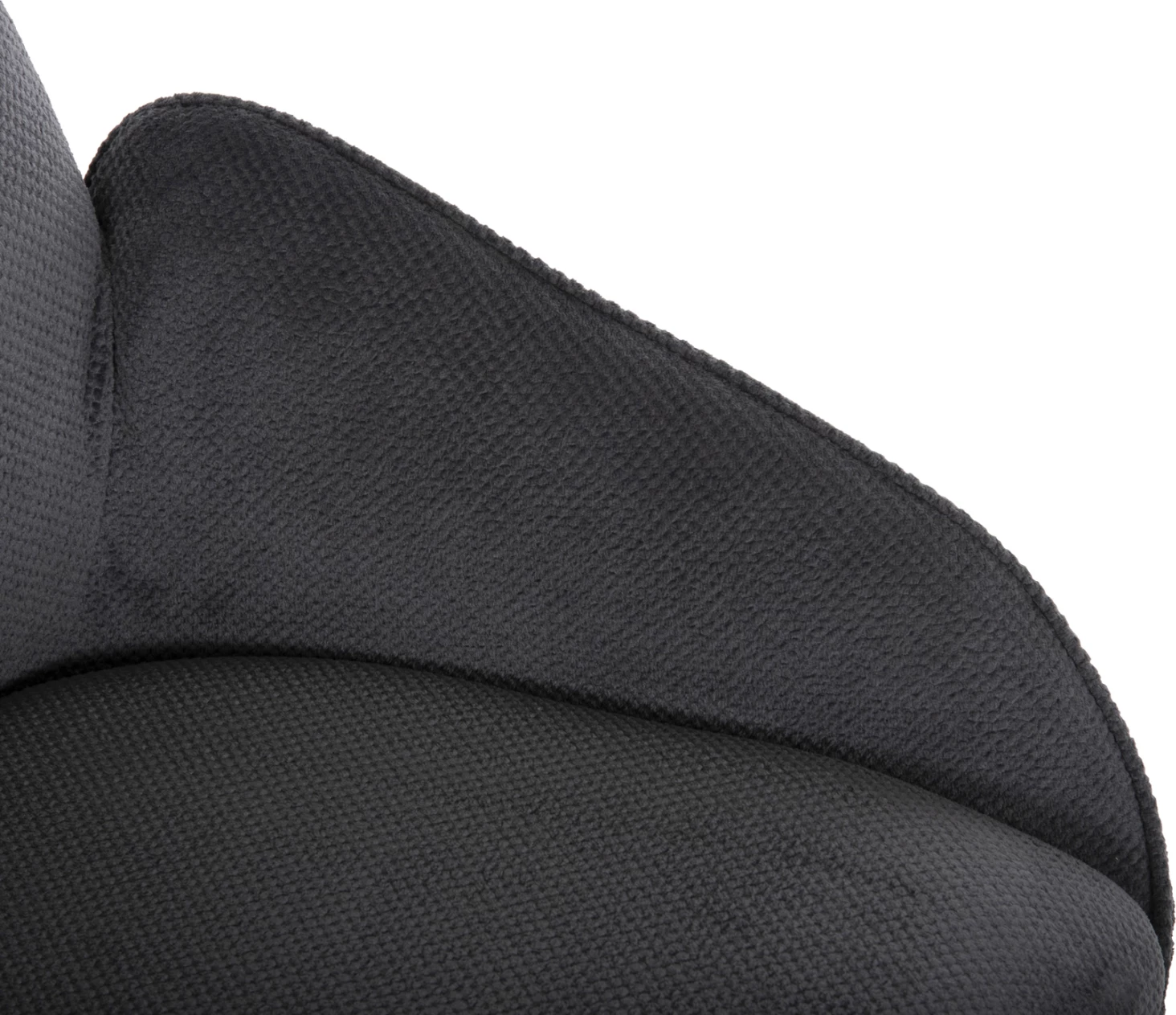 Jedilni naslanjač SHAI FH9844.03 sivo blago-črna kovinska osnova 61x63x93Hcm, set 2 kosov