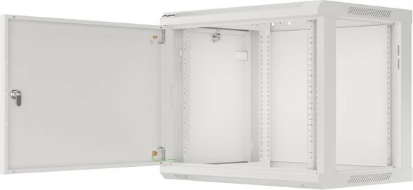 Stenski omrežni kabinet 9U, 600x450 mm, siv - Lanberg WF01-6409-00S