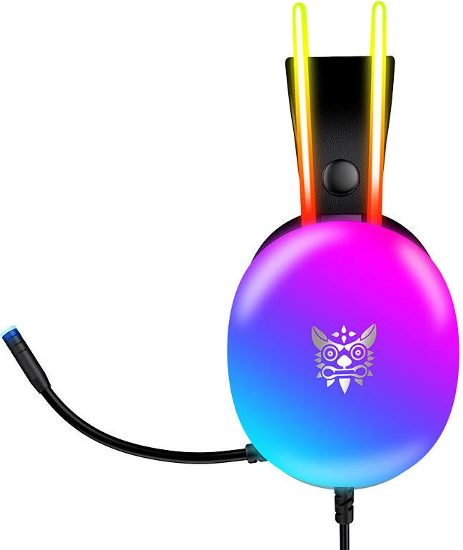 Slušalke za igre z mikrofonom, ONIKUMA X25, z LED osvetlitvijo, črne