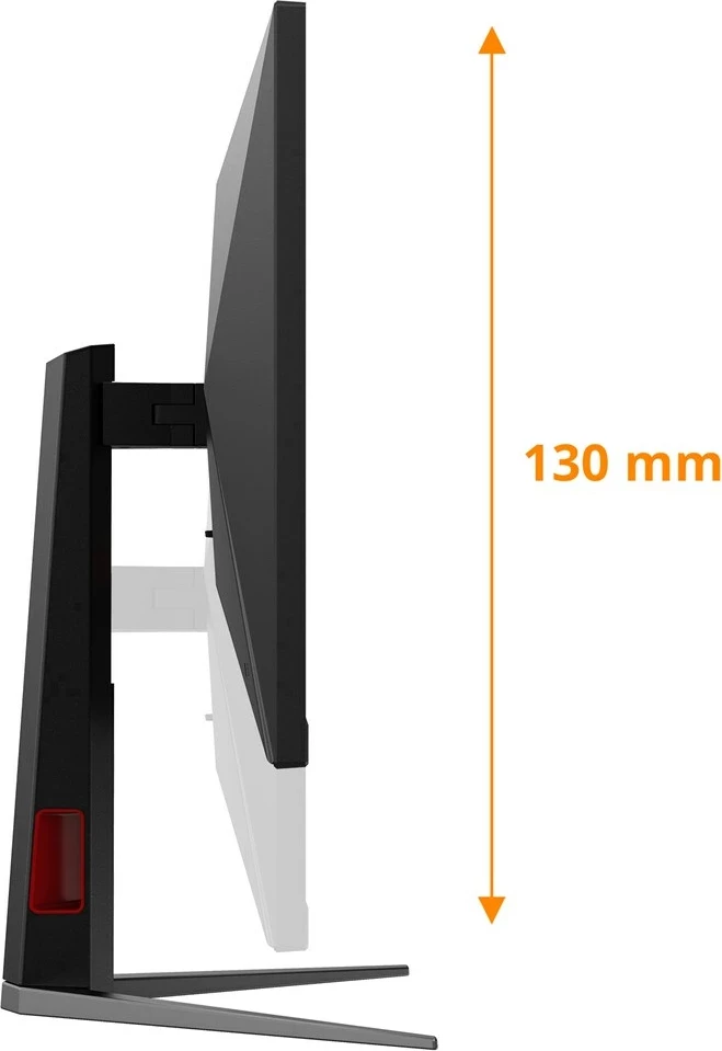 Gaming monitor 27", Full HD, 200 Hz, LED, črn z rdečimi detajli, AOC 27G4HA