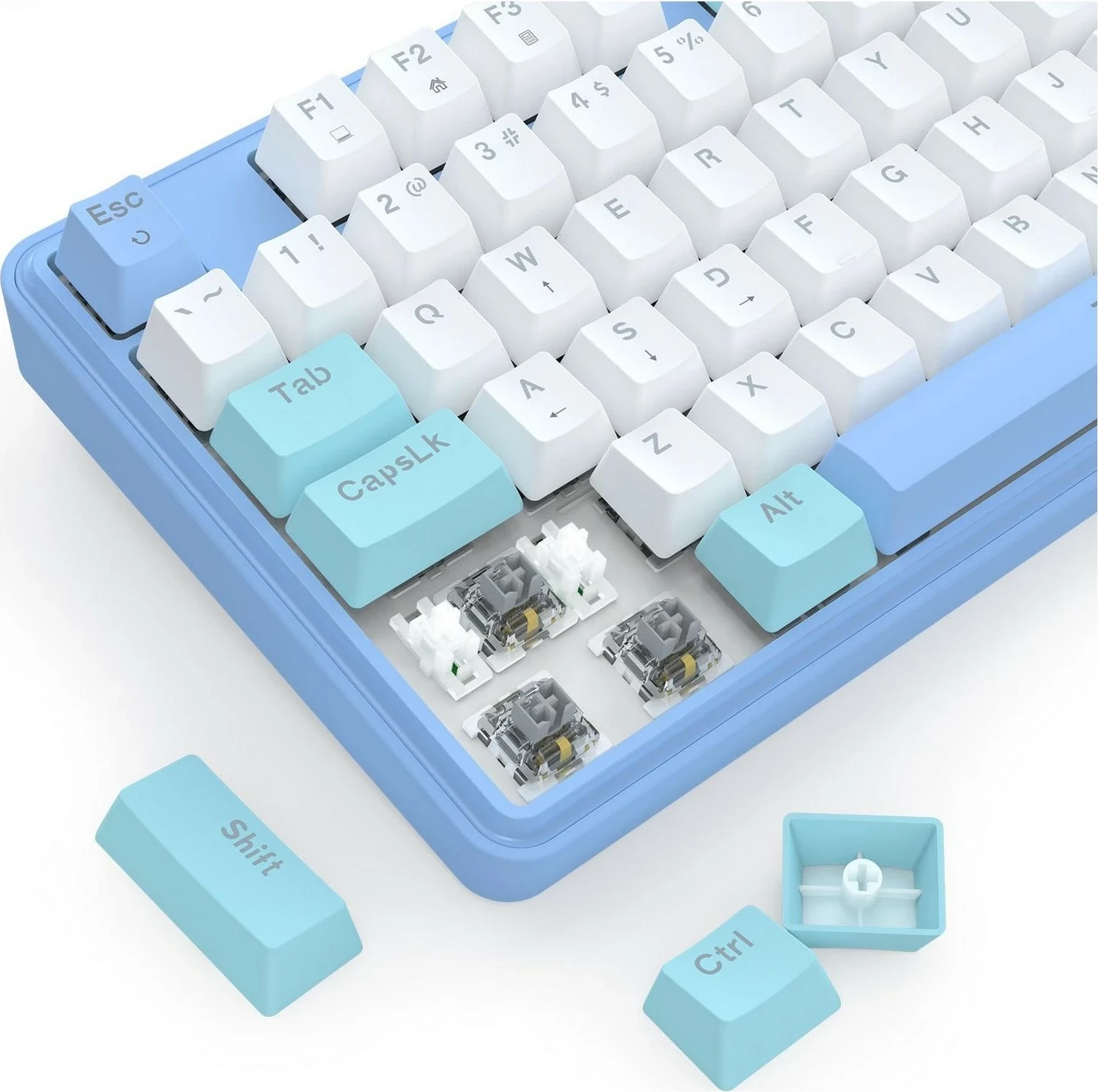 Mekanična igralna tipkovnica Redragon K707WBB-RGB StarBlade, RGB, bela