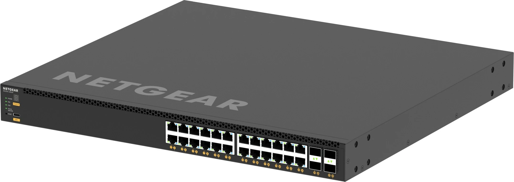 Upravljalni L3 stikalo, 10G Ethernet, PoE, 1U rack, NETGEAR M4350-24X4V