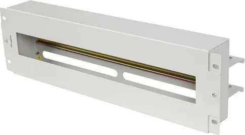 Razdelilni panel 3U 19 palcev z DIN TS-35 letev, LANBERG, siv