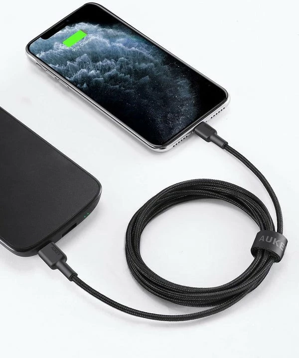Kabel Lightning na USB Type-C, 2 m, črn, AUKEY CB-CL03