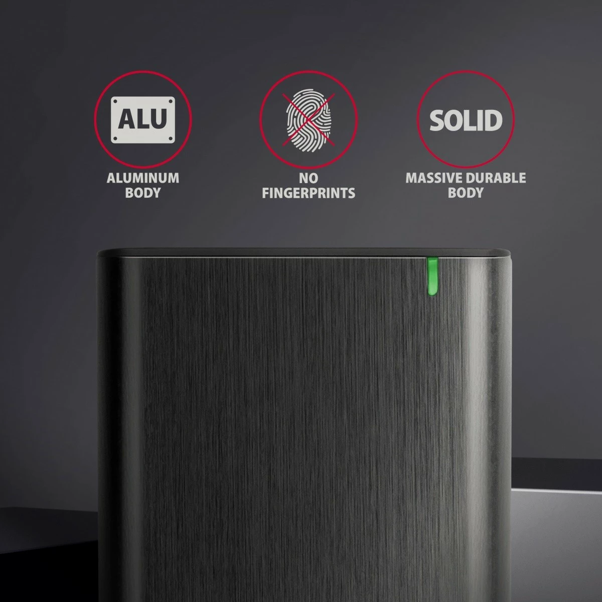 Zunanji ohišje za SSD/HDD 2,5" AXAGON EE25-A6C, USB-C 3.2 Gen 1, aluminij, karbon